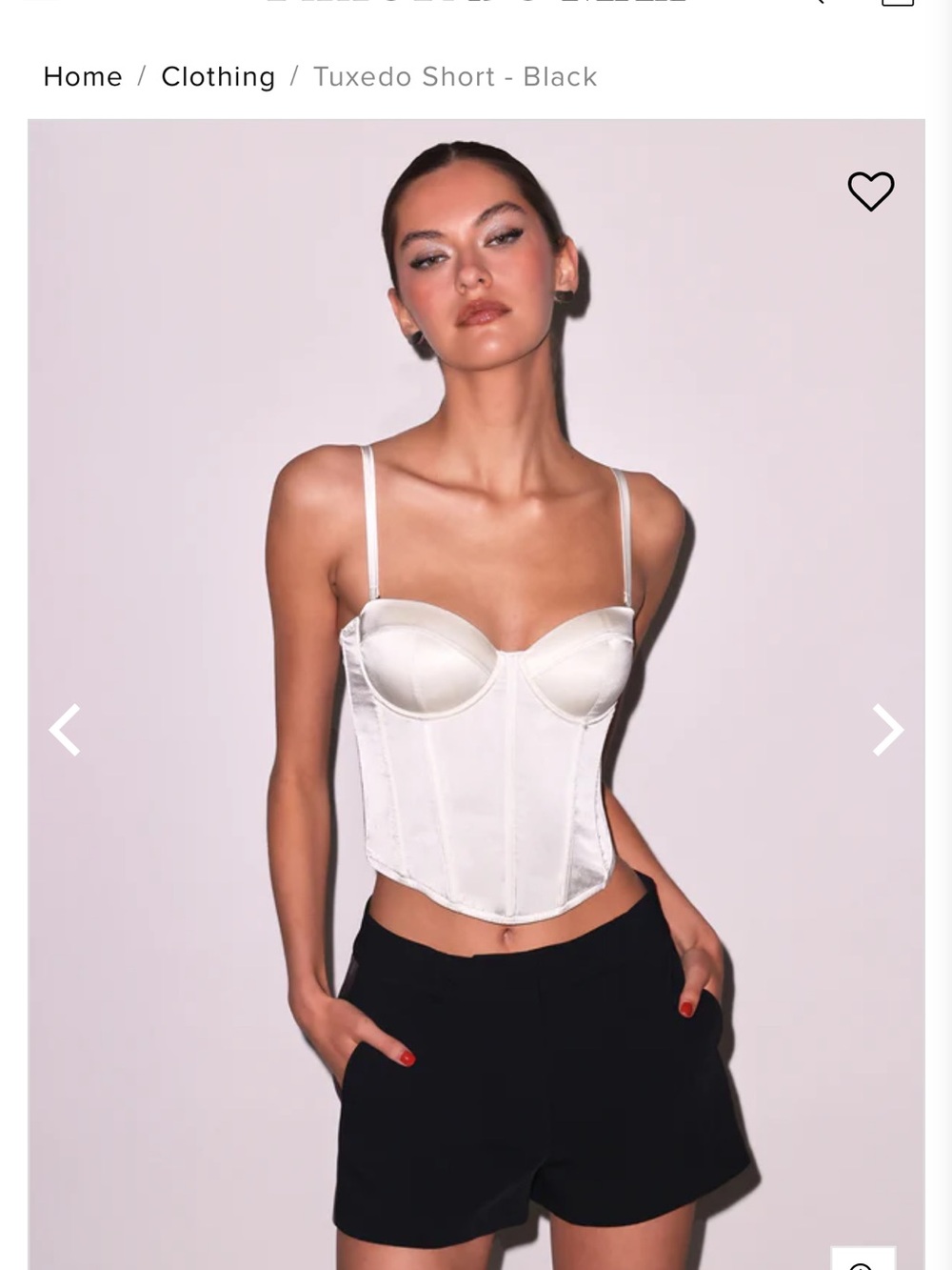 Fleur Du Mal Tux Shorts